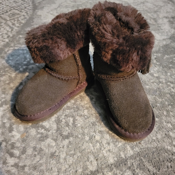 Lamo Apres Chocolate Tassel Kids Boot Size 7 - Picture 2 of 11